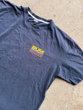 Vintage BUM Equipment Y2K Sport Navy Graphic Tee